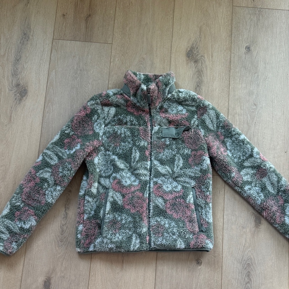 Women’s Gerry Fleece Jacket - Green and Pink